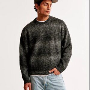 Abercrombie marled crew oversized sweater